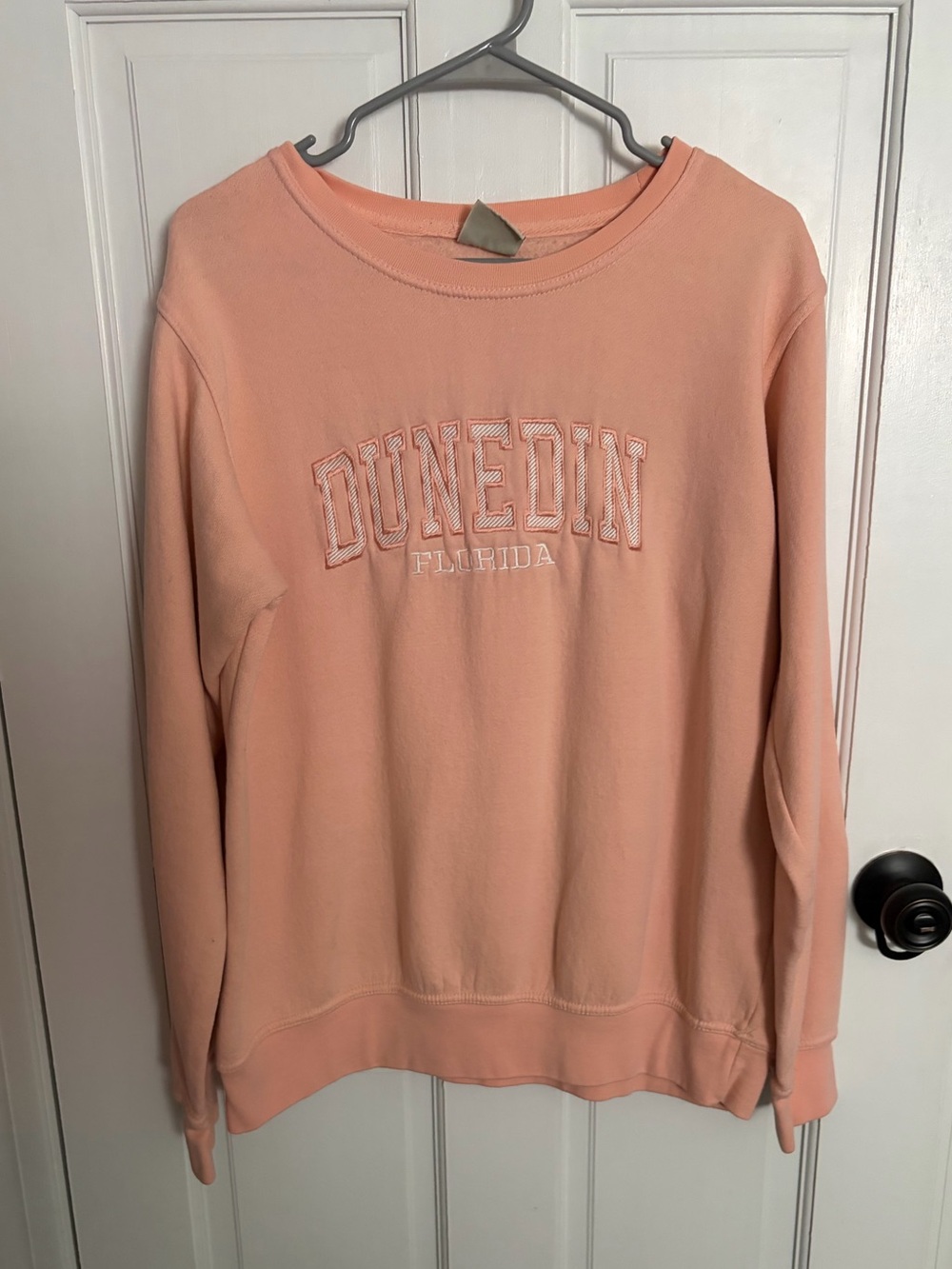 Orange peach crewneck sweatshirt